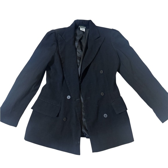 Harve Benard Black Blazer Classic Tailored Suit Jacket - Picture 2 of 5